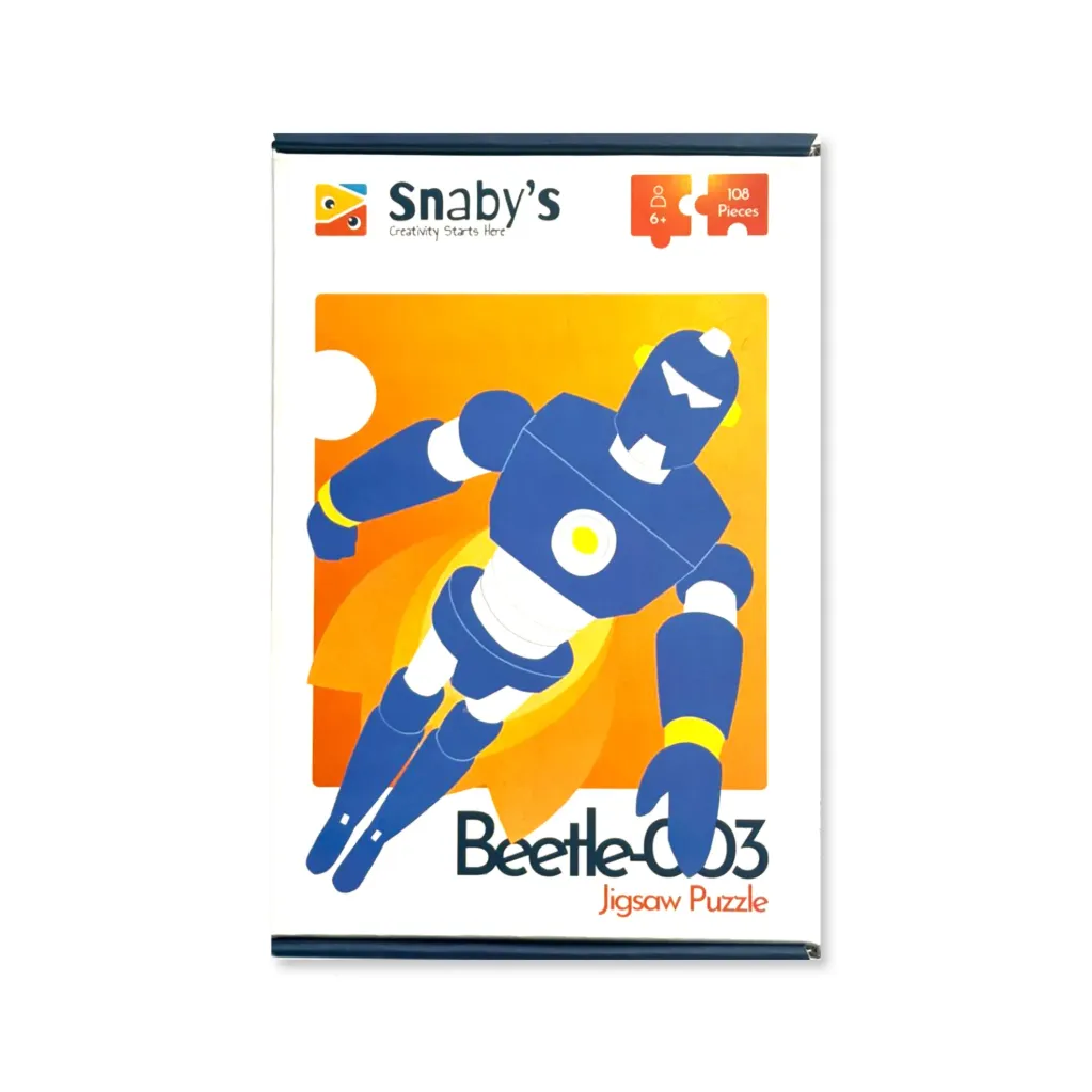 [E-COM02] Snaby's Jigsaw Puzzle Beetle-003 Artwork (108 pieces) | Age 6-12 | Fun Brain Booster
